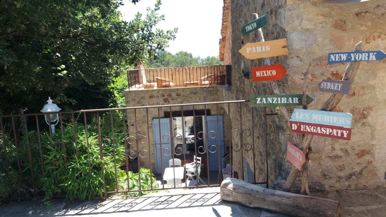Bastide Provencale Les Muriers D'Engaspaty Seillans Exteriör bild